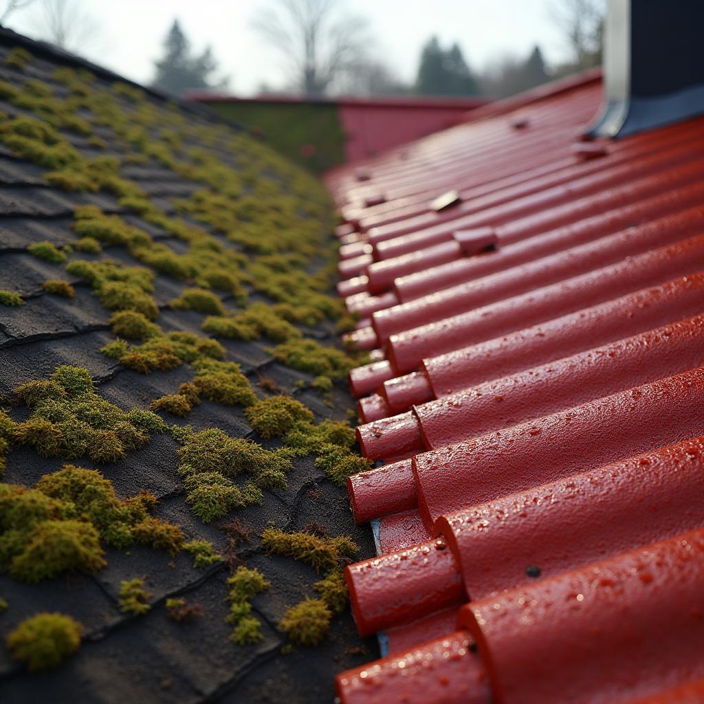 Traitement résine toiture